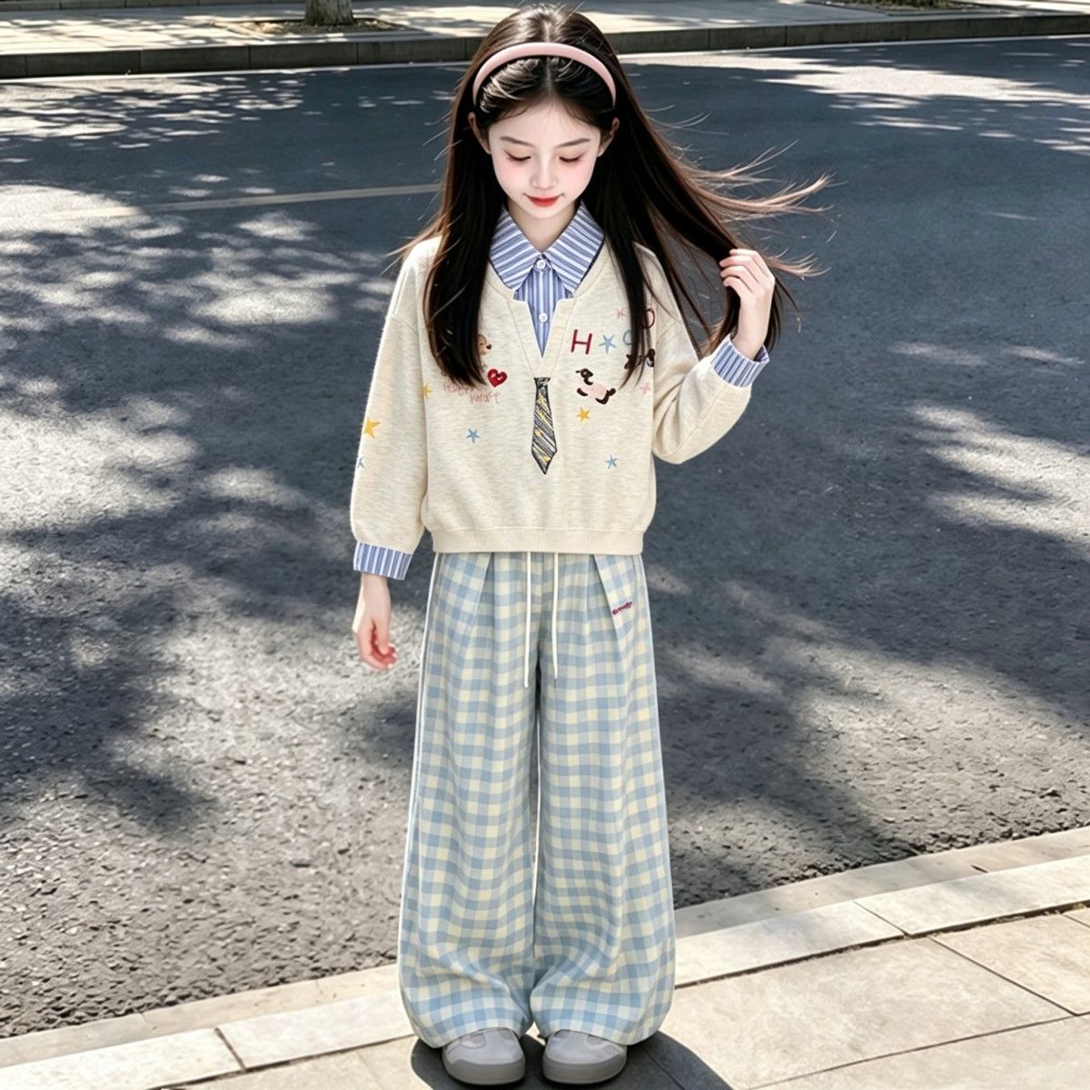 女童卫衣裤子秋季新款儿童爆款运动装中大童休闲套装时尚童装衣服