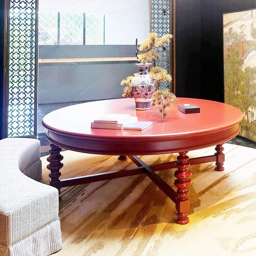 风水台酒店端景台大厅花台圆台走廊桌前台大桌别墅入户装饰摆台