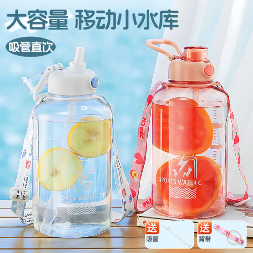 加大2000ML容量水杯抗摔耐冷耐热