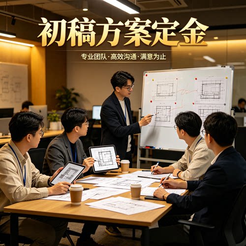 多重空间CAD定制设计图定金