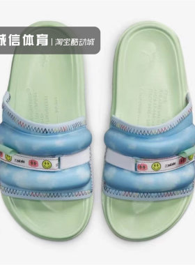 耐克酷动城海军蓝缓震沙滩拖鞋