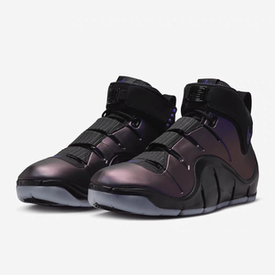 耐克Nike LeBron 4詹姆斯4代 黑紫 中帮男子复古篮球鞋FN6251-001