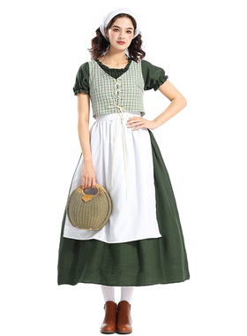 欧式复古女仆装 Traditional German Milkmaid Costume Halloween