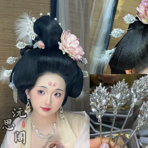 老剧风格闪钻发簪亮晶晶簪子