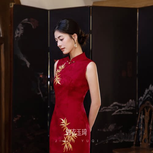高端新中式旗袍礼服裙女2026新款