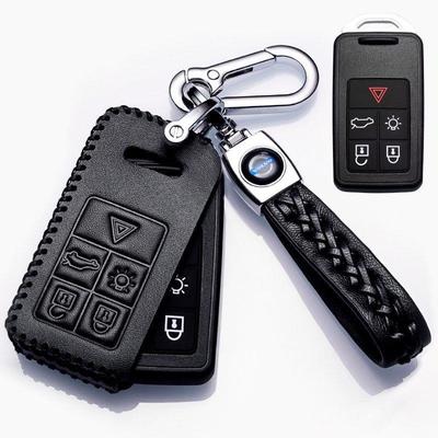 老款沃尔沃车钥匙套xc60插入式s60真皮v90扣v40老v60s40s80遥控包