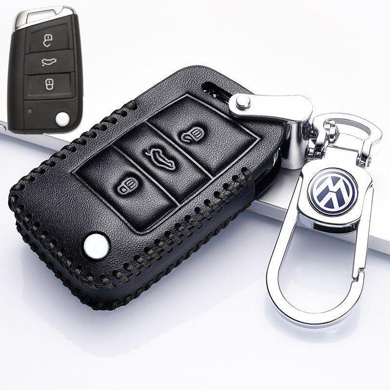 大众途观L钥匙套2023款途岳途昂探岳2022真皮钥匙包2021款男士扣