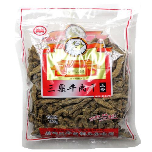 三鼎老四川长条型风干五香牛肉干