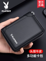 Playboy, мужской картхолдер, вместительный и большой кожаный чехол для водительских прав, из натуральной кожи, воловья кожа
