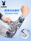 Playboy, татуировка, мужские шелковые летние нарукавники для велоспорта, защита от солнца