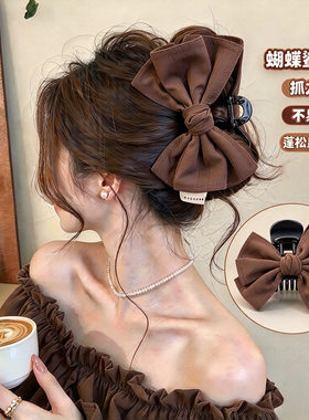 韩系显发量蝴蝶结鲨鱼夹
