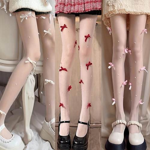 创意丝袜超火蝴蝶结连裤袜
