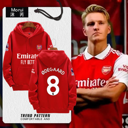 23-24阿森纳队服枪手连帽卫衣