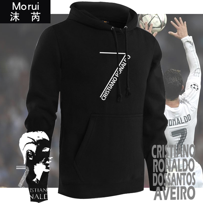 外套葡萄牙7号足球迷服连罗帽衫