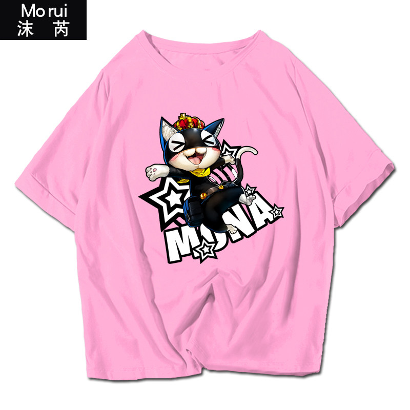 PERSONA女神异闻录P5二次元游戏动漫周边短袖t恤衫男女纯棉上衣服