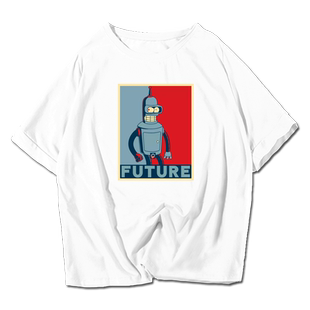 动漫二次元周边飞出个未来Futurama短袖t恤衫男女全棉半袖上衣服
