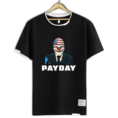 收获日3达拉斯payday拼接t恤衫