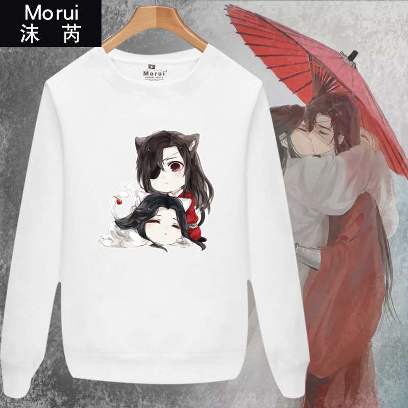 学生套头薄款长袖毛圈圆领卫衣