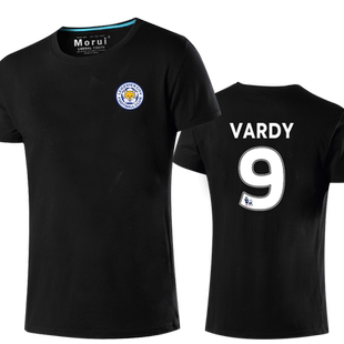 莱斯特城足球迷服短袖t恤队服男女瓦尔迪半袖衫狐狸城体恤球衣服
