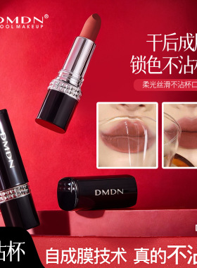 网红同款DMDN高定柔光丝滑不沾杯不掉色口红丝滑不拔干持久正品