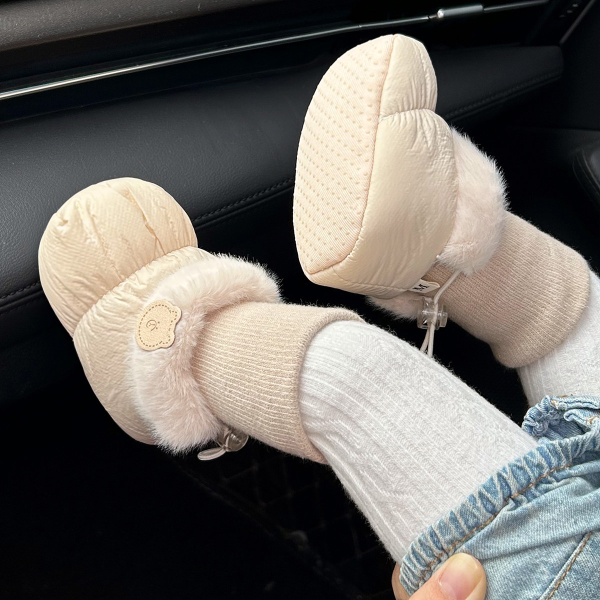 婴儿鞋软底加绒保暖棉鞋1岁宝宝