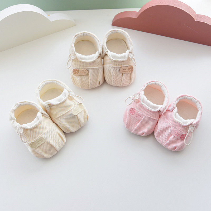 婴儿鞋子6-12个月春秋夏季男女宝宝鞋防滑软底不掉鞋室内新生学步