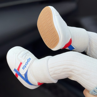 1岁防滑布鞋 秋冬婴儿鞋 3男女宝宝防掉0 12个月软底步前袜鞋 学步