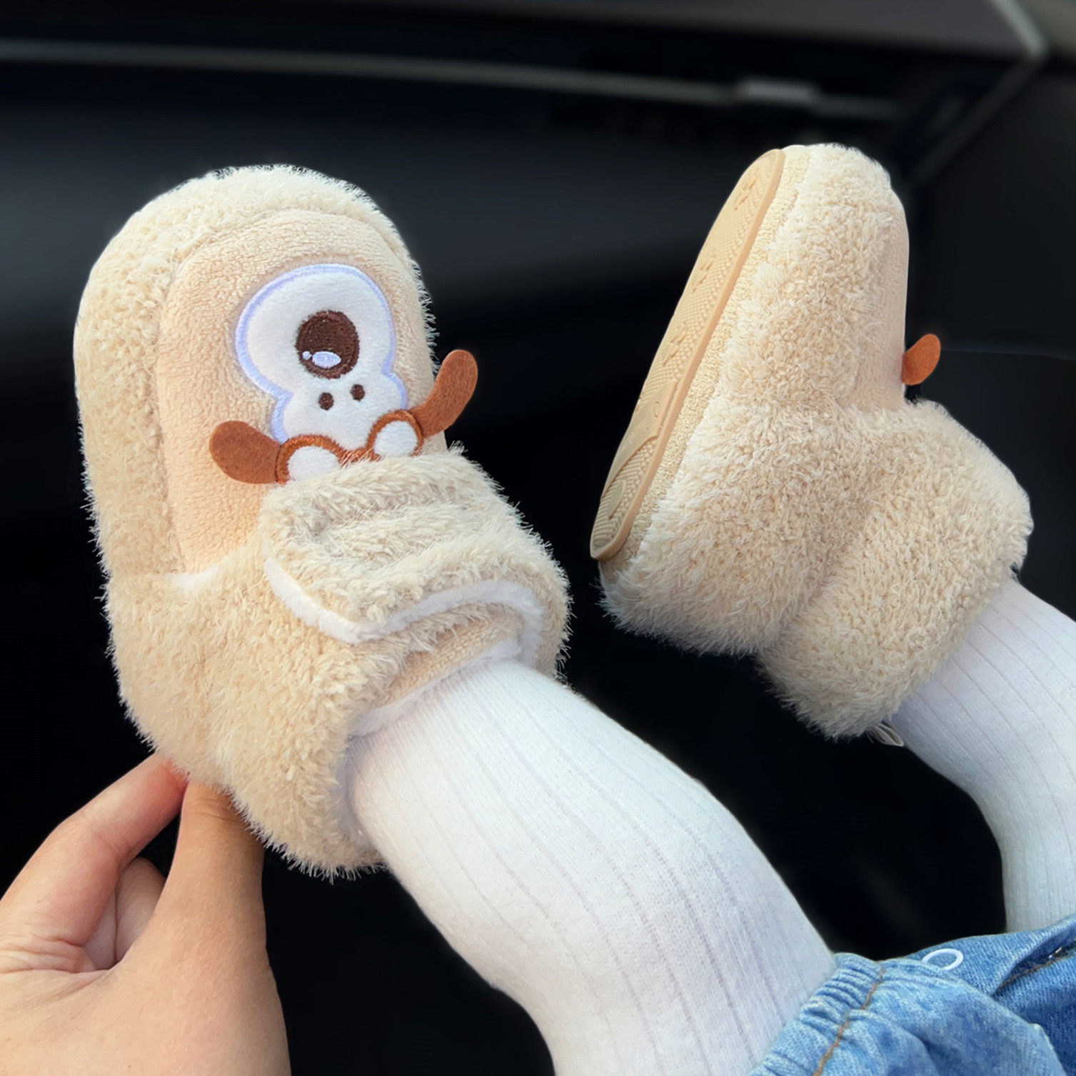 米嘟尔加绒加厚保暖棉鞋男女宝宝