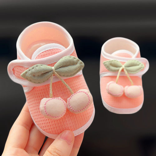 秋季宝宝学步鞋甜美樱桃步前单鞋