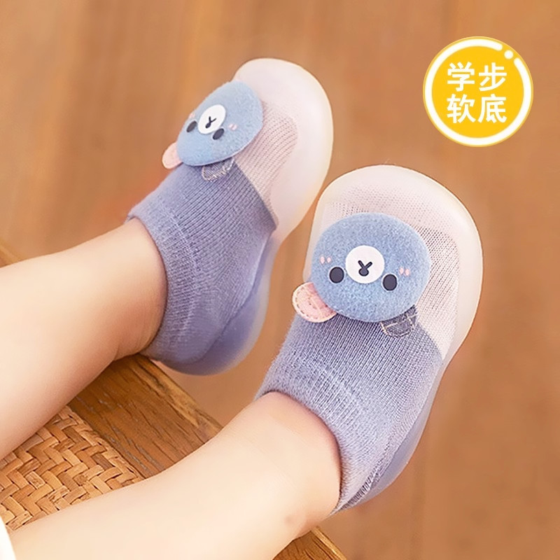 宝宝学步鞋春秋婴幼儿软底地板鞋