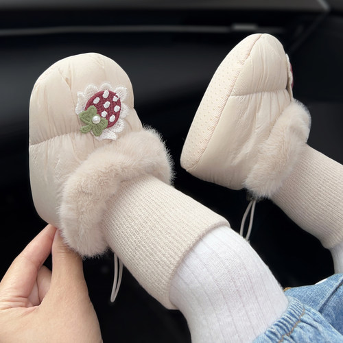 布暖尔冬季软底鞋袜保暖加厚加绒