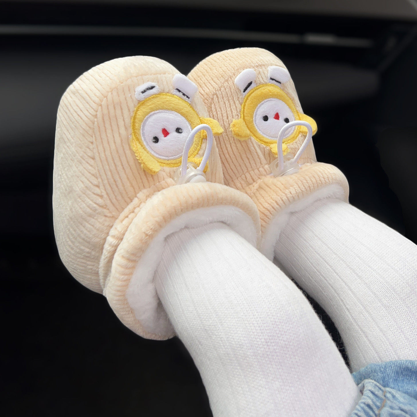 米嘟尔加绒加厚棉鞋宝宝护脚婴儿