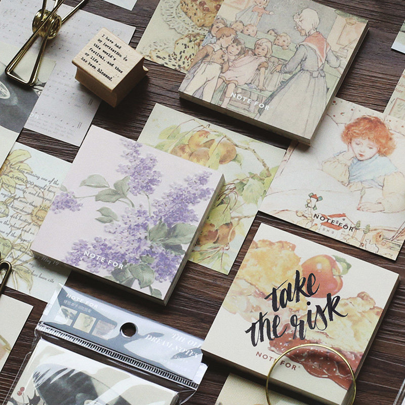 可撕便签本便笺标签创意文具手工素材包无粘性