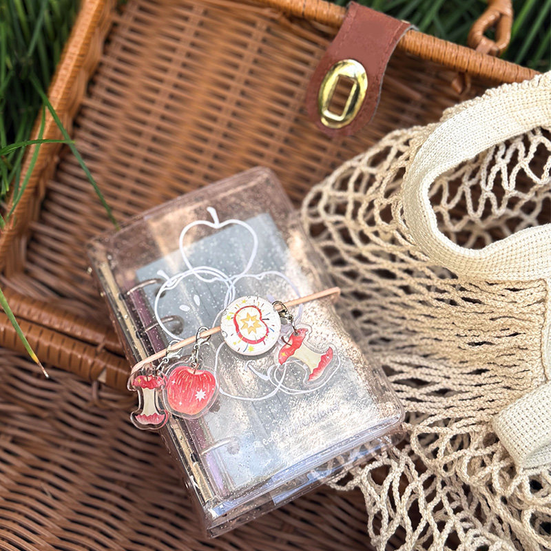 拾光 高颜值mini日记本便携式旅行记事本透明PVC外壳M5DI