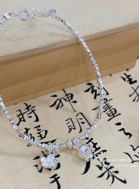 S925纯银新中式铃兰手链女 国风国潮汉服配饰气质百搭手饰品