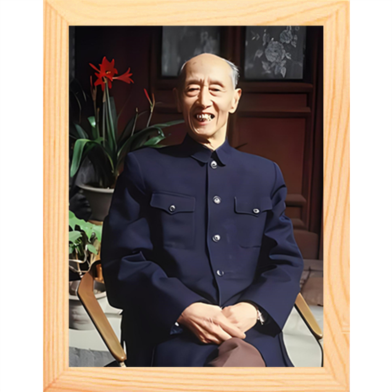 营养书画 进口实木有框画简约现代装饰画挂摆件 诗坛泰斗 臧克家图片