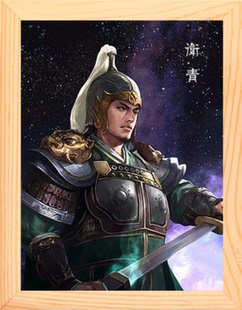 饰画挂摆件 营养书画 简约现代装 卫青 进口实木有框画 历代名将