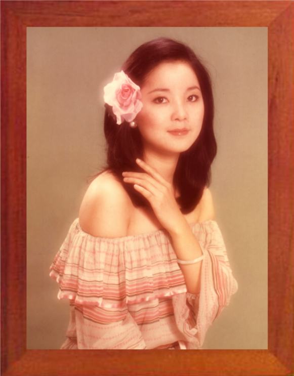 营养书画 进口实木有框画简约现代装饰画挂摆件 永远的邓丽君 4款图片