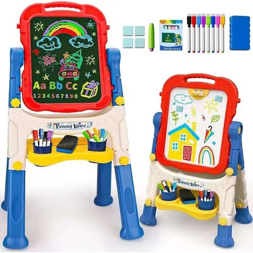 Children's Double-Sided Magnetic Whiteboard Toy Stand-Style