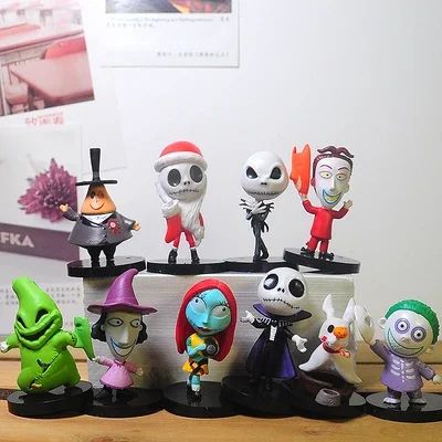 10pcs/set The Nightmare Before Christmas Jack Skellington Mo