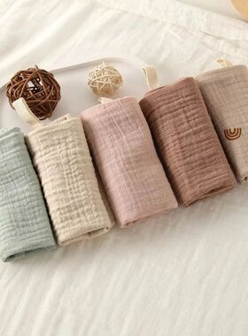 3/5Pcs 6-Layer Pure Cotton Baby Cotton Washcloth Soft Gauze