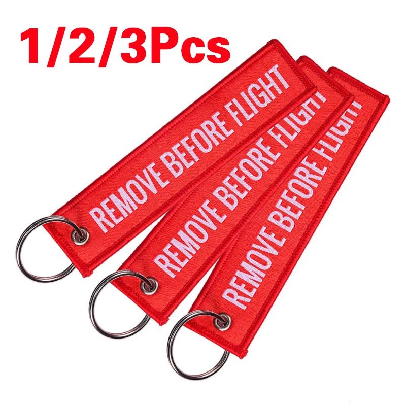 1/2/3Pcs Remove Before Flight Woven Key Chain Special Luggag