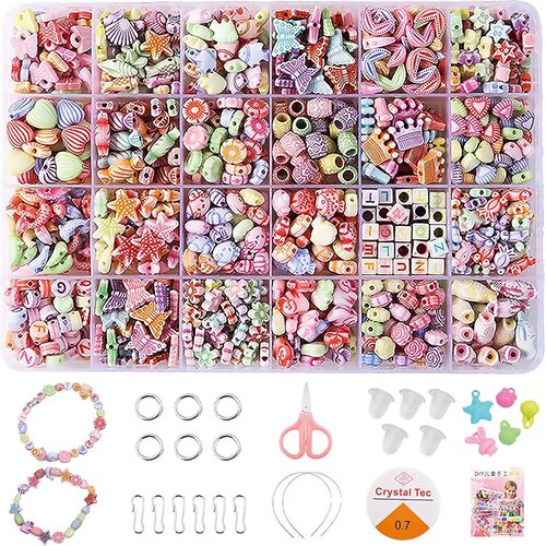 Children's Handmade Beaded Girls Wear Beads Educational Toys