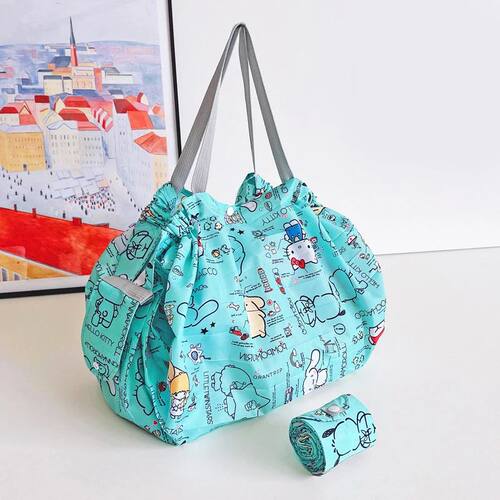 Anime Hello Kitty Shopping Bag KT Cat Portable Foldable Acco