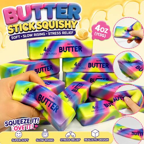 Simulation Cheese Dumpling Squishy Butter Squishy Fidget Toy