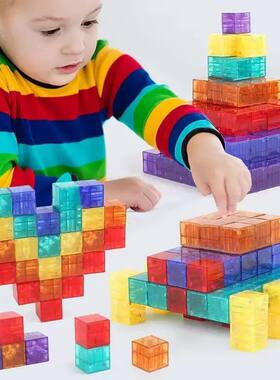 Popular Transparent Magnetic Blocks-Build Magnet World Set f