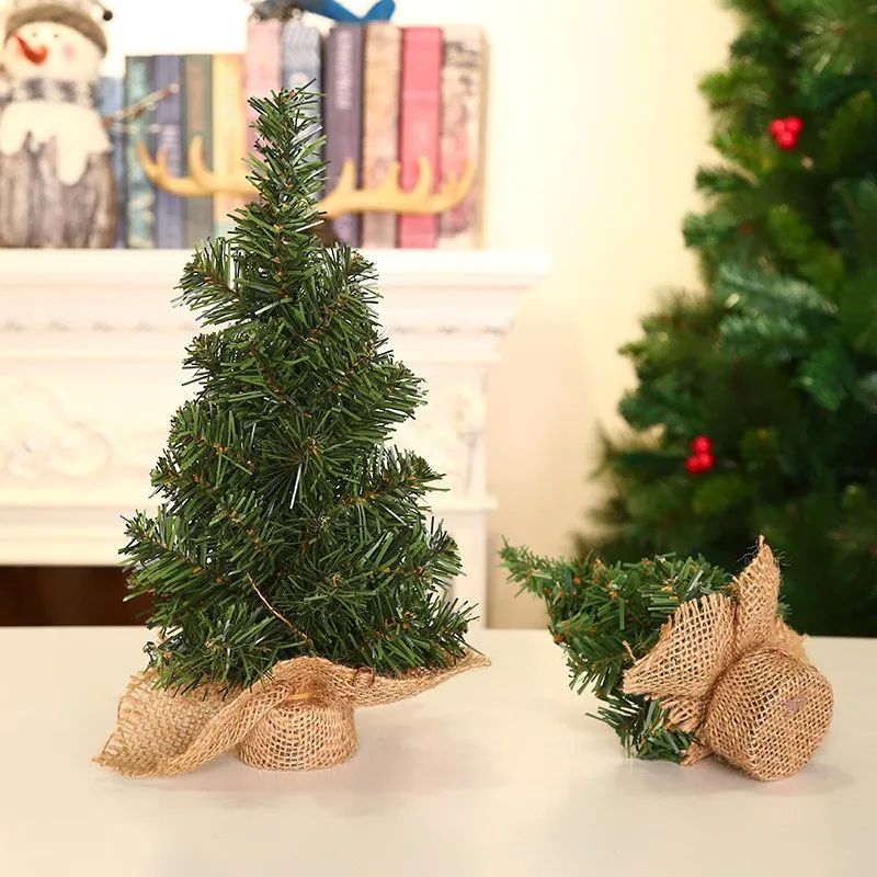 20/30/40CM Christmas Tree Desktop Mini Xmas Trees For Home D