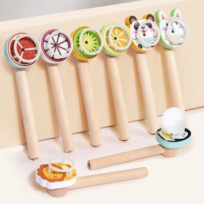 Montessori Toy Wooden Balance Blowing Toys Blowing Pipe Whis