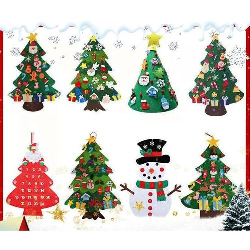 DIY Felt Christmas Tree Christmas Decoration for Home Navida