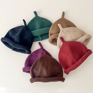 Kids Winter Hats for Newborn Boys Crochet Bonnet Toddler Gir